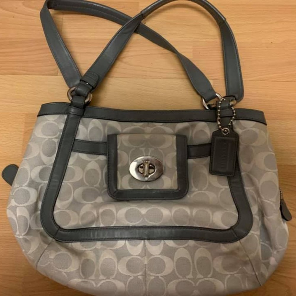 Grey Coach Bag